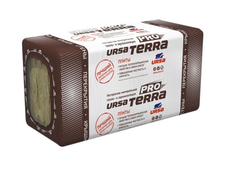Утеплитель Ursa Terra Pro 34 PN 1000х610х50 мм, 10 шт. в уп