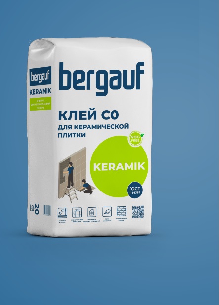 Клей плиточный Bergauf Keramik 20 кг.